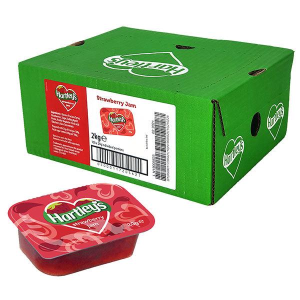 Hartleys Strawberry Jam Portions - Box of 100 - Vending Superstore