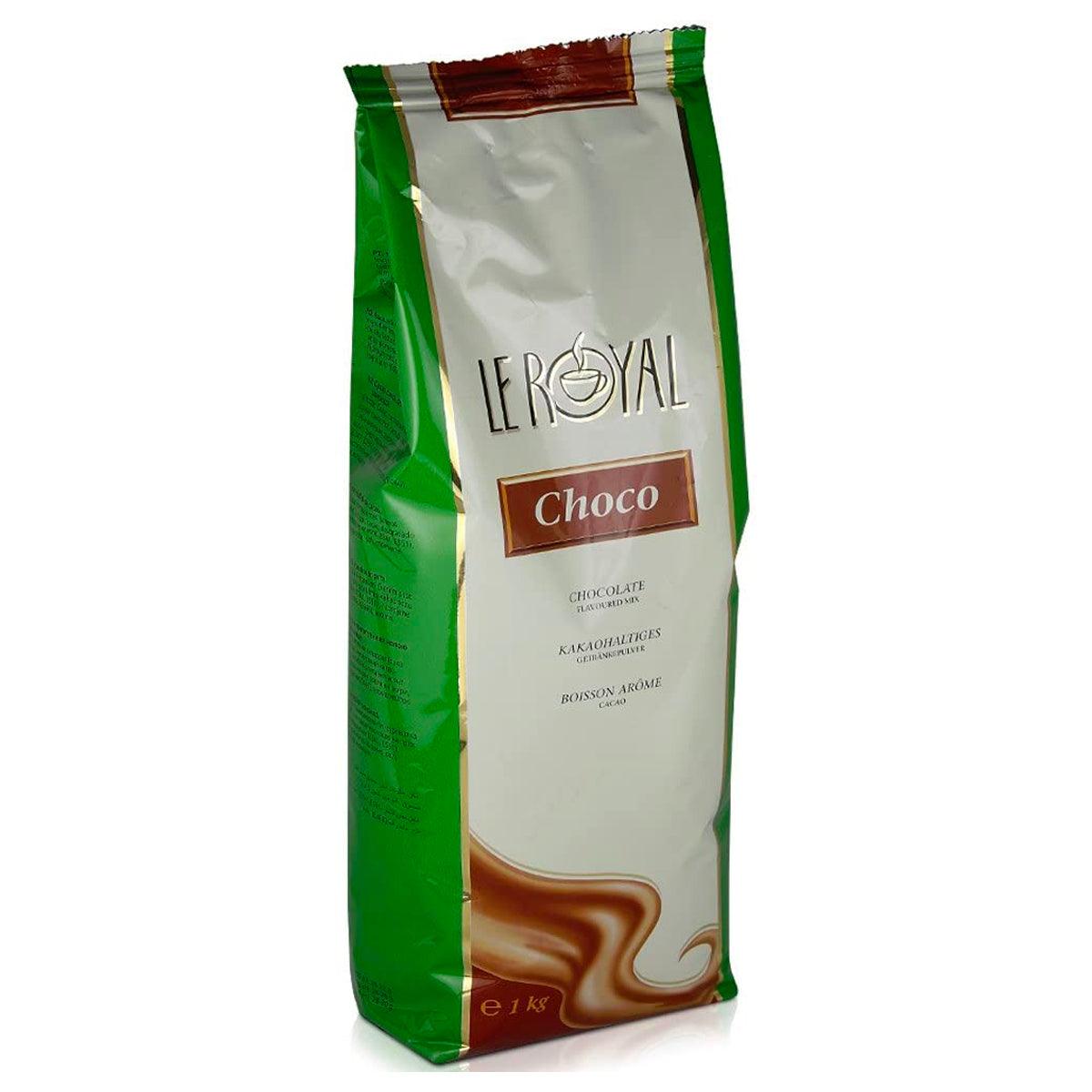 Le Royal Vending Hot Chocolate Choco Green - 10 x 1kg Bags (Full Case) - Vending Superstore