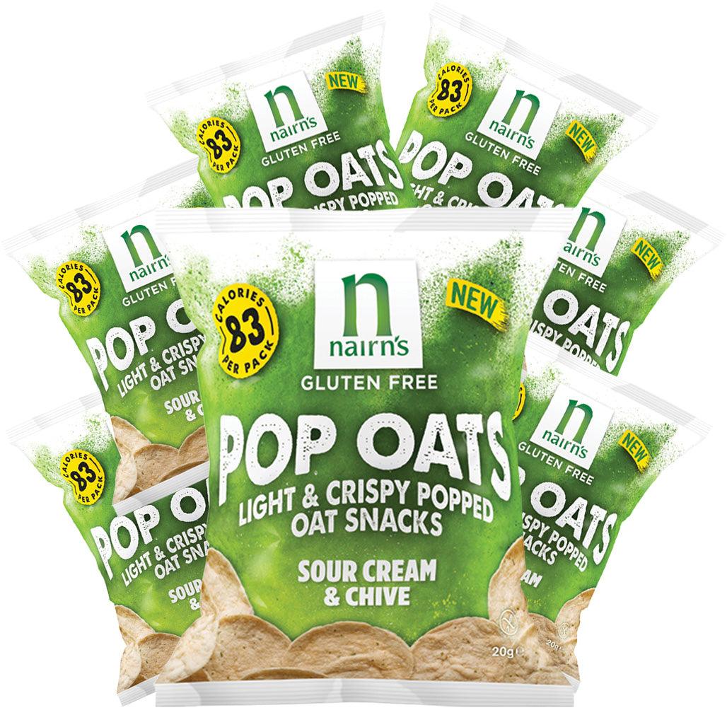 Nairn's Gluten Free Pop Oats Sour Cream & Chive 14 x 20g Bags - Vending Superstore
