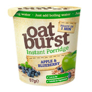 Oatburst Apple & Blueberry Flavour Instant Porridge Pots - Pack of 8