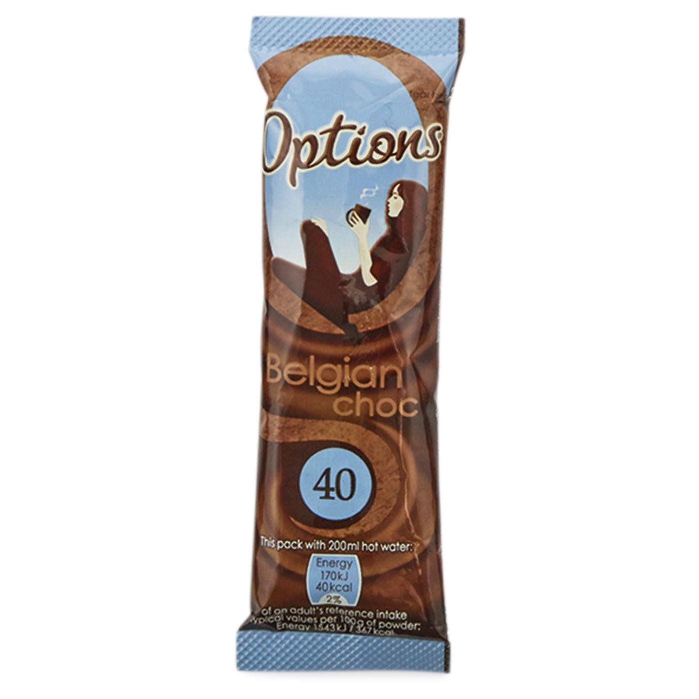 Options Belgian Hot Chocolate Sachet Portions - 100 Sticks - Vending Superstore