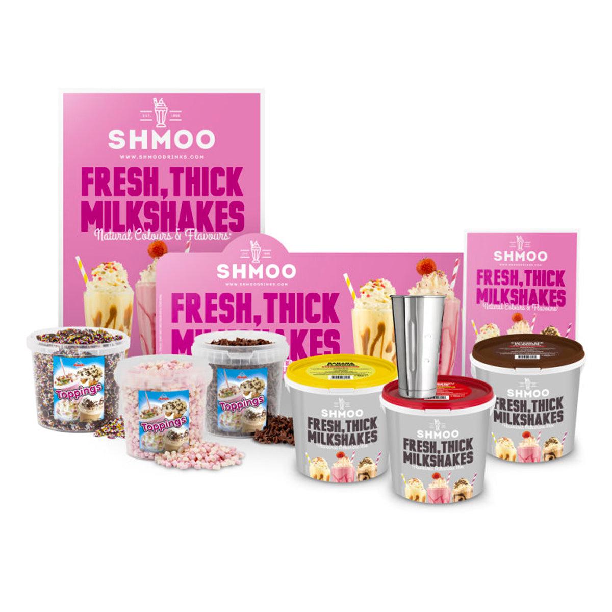 Shmoo Milkshake Starter Kit with Mix, Toppings and, Point of Sale - Vending Superstore