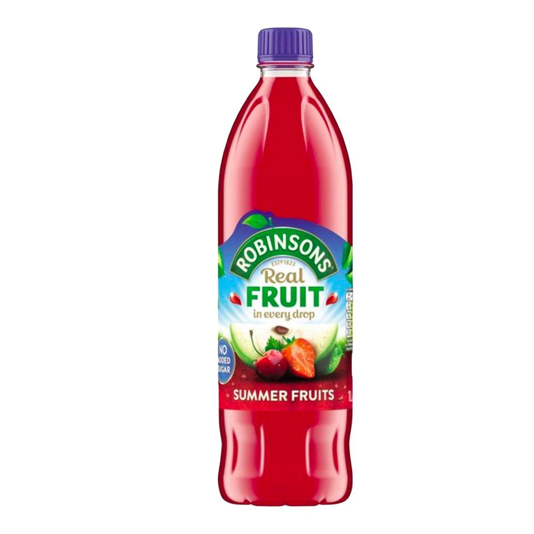 Robinsons Summer Fruits - No Added Sugar | 12x1 litre - Vending Superstore