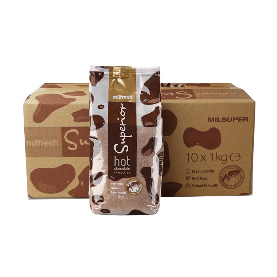 Milfresh Superior Hot Chocolate - 10 x 1kg Case - Vending Superstore