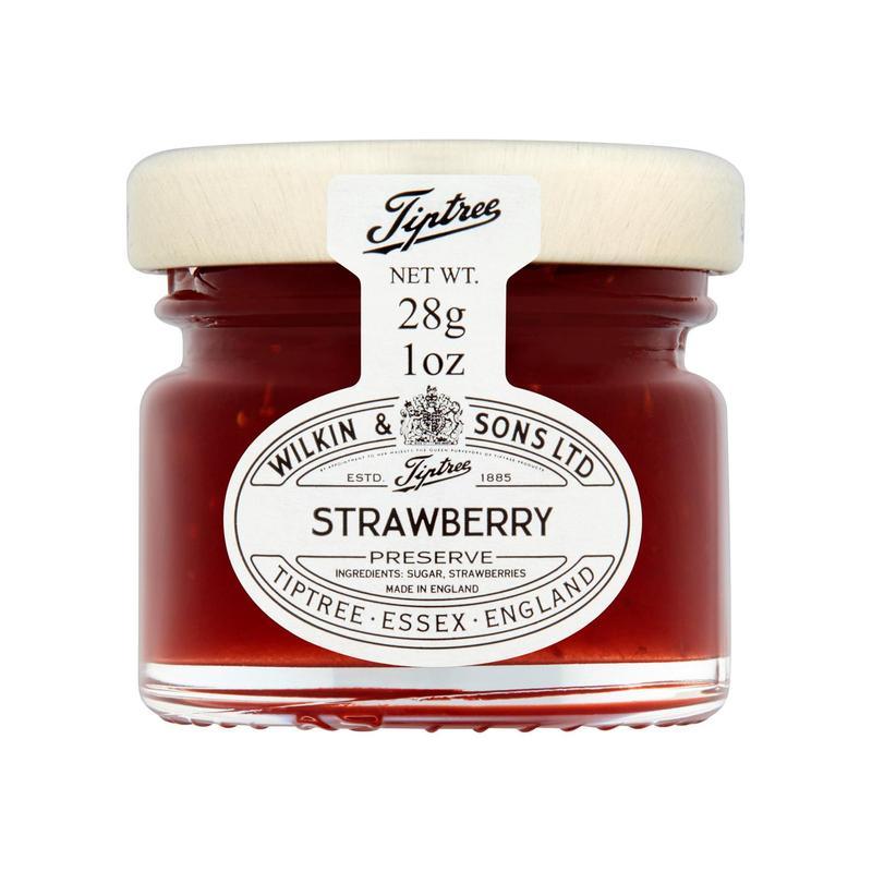 Tiptree Strawberry Jam Portions ‚ Mini Glass Jars ‚ Pack of 72 (28g) - Vending Superstore