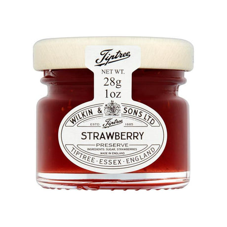 Tiptree Strawberry Jam Portions ‚ Mini Glass Jars ‚ Pack of 72 (28g) - Vending Superstore